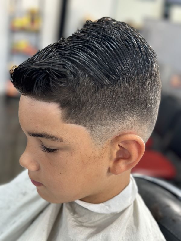 Boys Haircut at 20 & Out Barbershop